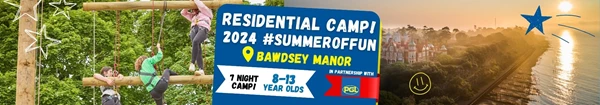 7 night residential camp at Bawsdey Manor