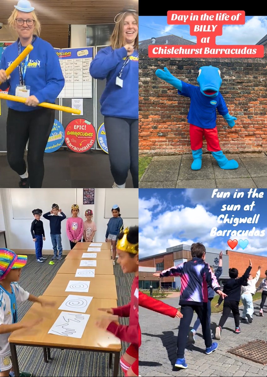 Barracudas Easter camp 2025 TikToks from 14th - 17th April